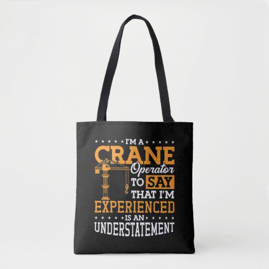 Ich bin Kranbetreiber-Baustellenmitarbeiter Tasche (Vorderseite)