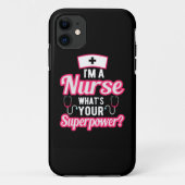Ich bin Krankenschwester Case-Mate iPhone Hülle (Rückseite)