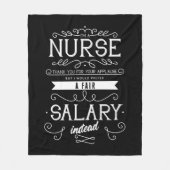 Ich bin Krankenschwester, danke für den Applaus, d Fleecedecke (Vorderseite)