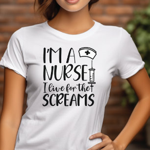 Ich bin Krankenschwester, die ich zu den Screensho Tri-Blend Shirt