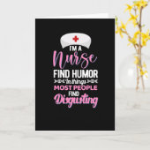 Ich bin Krankenschwester finden Spaß in Sachen - l Karte (Gelbe Blume)