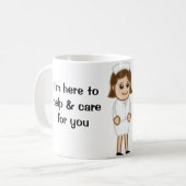 Ich bin Krankenschwester Kaffeetasse (Vorderseite Links)