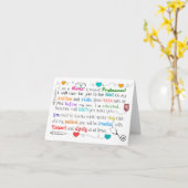 Ich bin Krankenschwester Karte (Gelbe Blume)