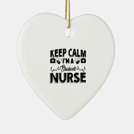 Ich bin Krankenschwester Keramik Ornament (Rechts)