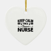 Ich bin Krankenschwester Keramik Ornament (Vorne)