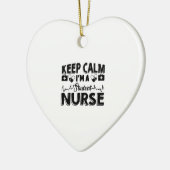 Ich bin Krankenschwester Keramik Ornament (Links)