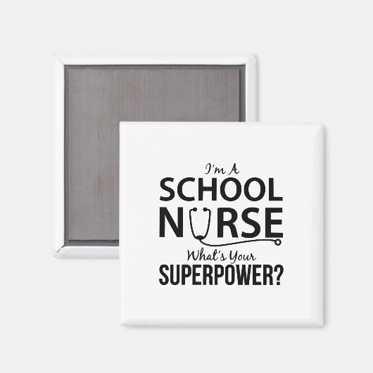 Ich bin Krankenschwester Magnet (Vorderseite/Rückseite)