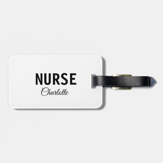 Ich bin Krankenschwester medizinischen Fachmann Fü Gepäckanhänger (Rückseite horizontal)