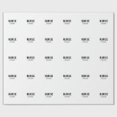 Ich bin Krankenschwester medizinischen Fachmann Fü Geschenkpapier (Flach)