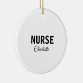 Ich bin Krankenschwester medizinischen Fachmann Fü Keramik Ornament (Rechts)