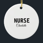 Ich bin Krankenschwester medizinischen Fachmann Fü Keramik Ornament<br><div class="desc">Professionelle Vorlagen für Ihren Beruf</div>