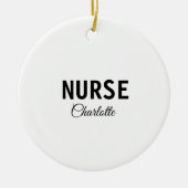 Ich bin Krankenschwester medizinischen Fachmann Fü Keramik Ornament (Vorne)