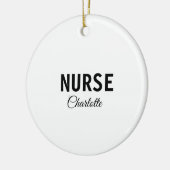Ich bin Krankenschwester medizinischen Fachmann Fü Keramik Ornament (Links)
