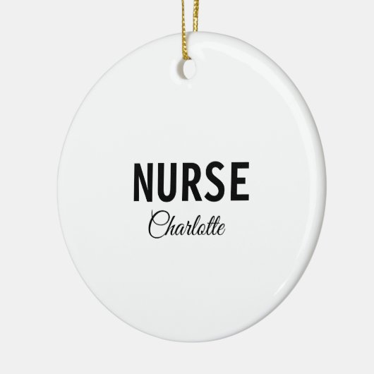 Ich bin Krankenschwester medizinischen Fachmann Fü Keramik Ornament (Links)