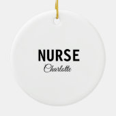 Ich bin Krankenschwester medizinischen Fachmann Fü Keramik Ornament (Hinten)
