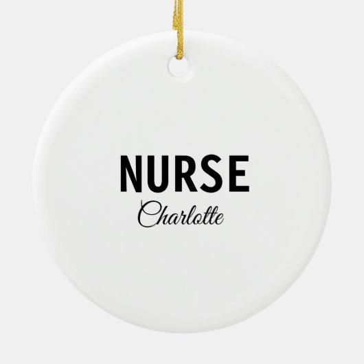 Ich bin Krankenschwester medizinischen Fachmann Fü Keramik Ornament (Hinten)