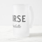 Ich bin Krankenschwester medizinischen Fachmann Fü Mattglas Bierglas (VorderseiteRechts)