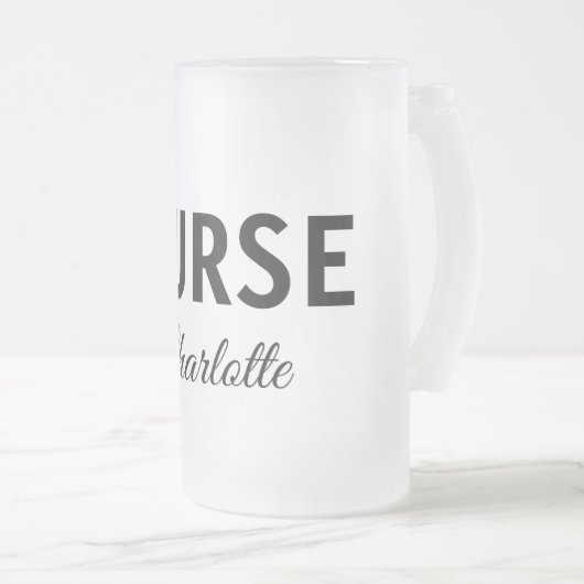 Ich bin Krankenschwester medizinischen Fachmann Fü Mattglas Bierglas (VorderseiteRechts)