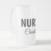 Ich bin Krankenschwester medizinischen Fachmann Fü Mattglas Bierglas (Vorderseite Links)