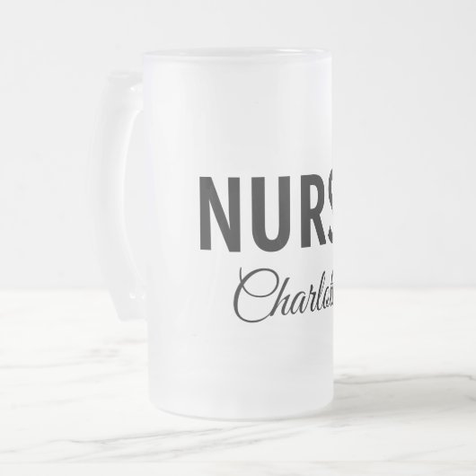 Ich bin Krankenschwester medizinischen Fachmann Fü Mattglas Bierglas (Vorderseite Links)