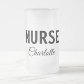 Ich bin Krankenschwester medizinischen Fachmann Fü Mattglas Bierglas (Mittel)