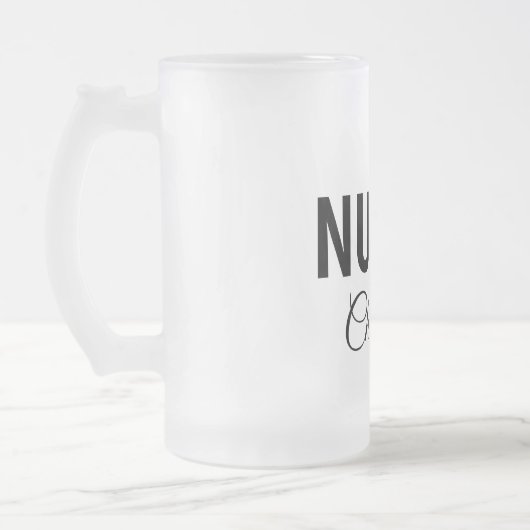 Ich bin Krankenschwester medizinischen Fachmann Fü Mattglas Bierglas (Links)