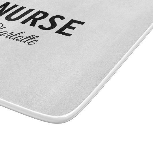 Ich bin Krankenschwester medizinischen Fachmann Fü Schneidebrett (Ecke)