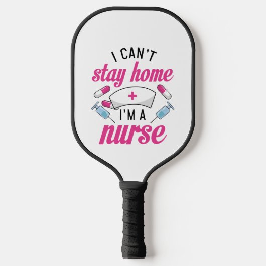 Ich bin Krankenschwester Pickleball Schläger (Vorderseite)