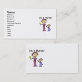 Ich bin Krankenschwester-T - Shirt und -Geschenke Visitenkarte (Vorne/Hinten)