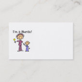 Ich bin Krankenschwester-T - Shirt und -Geschenke Visitenkarte (Rückseite)