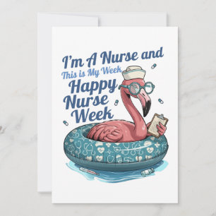 Ich bin Krankenschwester und das ist meine Woche F Feiertagskarte