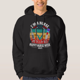 Ich bin Krankenschwester und das ist meine Woche F Hoodie