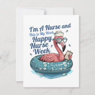 Ich bin Krankenschwester und das ist meine Woche F Mitteilungskarte