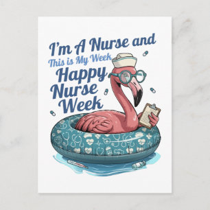 Ich bin Krankenschwester und das ist meine Woche F Postkarte