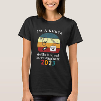 Ich bin Krankenschwester und das ist meine Woche F T-Shirt
