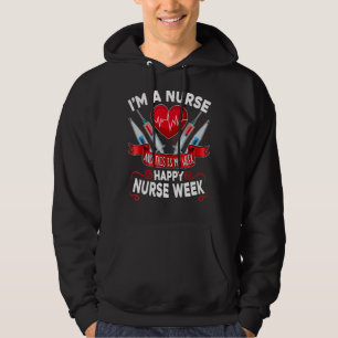 Ich bin Krankenschwester und das ist meine Woche g Hoodie