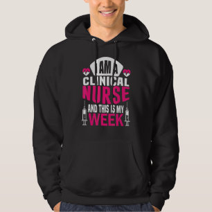 Ich bin Krankenschwester und das ist meine Woche g Hoodie