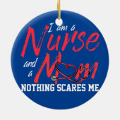 Ich bin Krankenschwester und eine Mama, die mich n Keramik Ornament (Hinten)