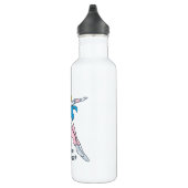 Ich bin Krankenschwester, was deine Supermacht ist Edelstahlflasche (Rechts)