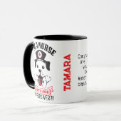 Ich bin Krankenschwester, was ist dein Super-Power Tasse (Vorderseite Links)