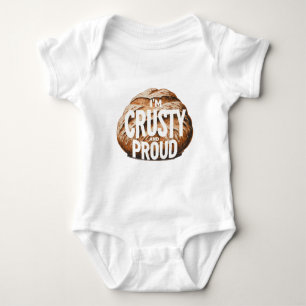 Ich bin krustig und stolz, ich backe Brot Baby Strampler