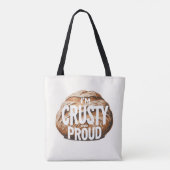 Ich bin krustig und stolz, ich backe Brot Tasche (Rückseite)
