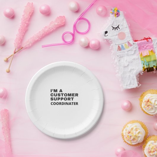 ICH BIN KUNDENUNTERSTÜTZER PAPPTELLER (Party)