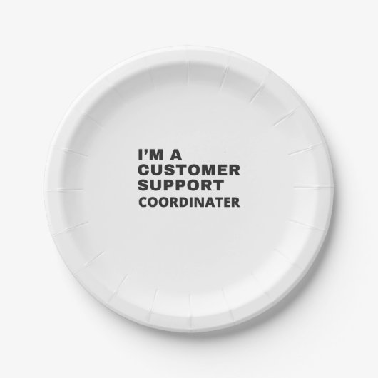 ICH BIN KUNDENUNTERSTÜTZER PAPPTELLER (Vorderseite)