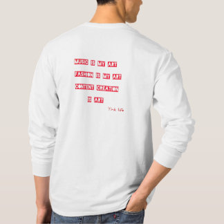 ICH BIN KUNST Geschriebene Worte Logo - T.R.K MODE T-Shirt