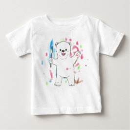 "Ich bin Künstler!" Polar Bären Baby T - Shirt