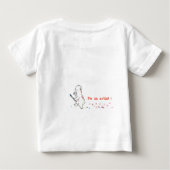 "Ich bin Künstler!" Polar Bären Baby T - Shirt (Rückseite)