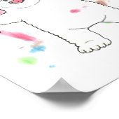 "Ich bin Künstlerin!" Kinderzimmer-Poster für Eisb Poster (Ecke)