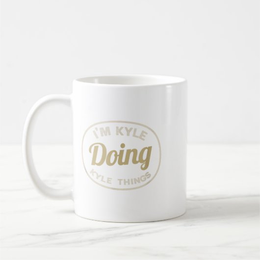 Ich bin Kyle Doing Kyle Things Funny Christmas Ide Kaffeetasse (Links)