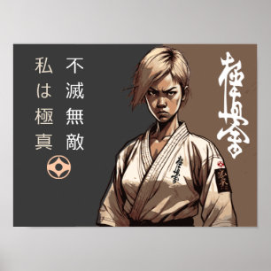 Ich bin Kyokushin, unzerbrechlich, nicht aufzuhalt Poster